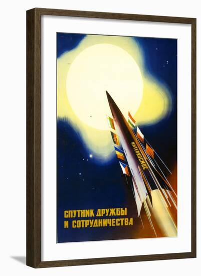 Sputnik of Friendship and Cooperation-null-Framed Art Print