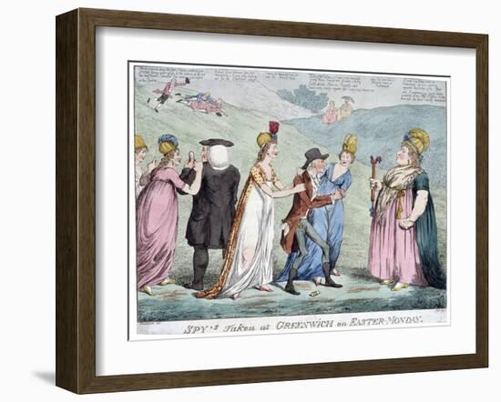 Spy's Taken at Greenwich, 1798-George Moutard Woodward-Framed Giclee Print