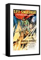 SPY SMASHER, Kane Richmond in 'Chapter 1: America Beware', 1942-null-Framed Stretched Canvas