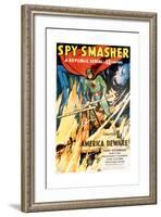 SPY SMASHER, Kane Richmond in 'Chapter 1: America Beware', 1942-null-Framed Art Print