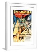 SPY SMASHER, Kane Richmond in 'Chapter 1: America Beware', 1942-null-Framed Art Print