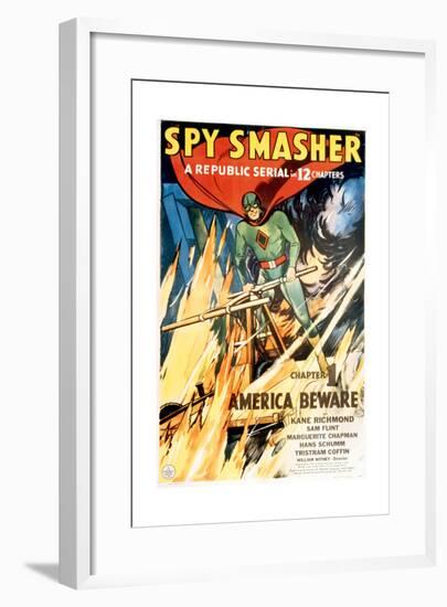 SPY SMASHER, Kane Richmond in 'Chapter 1: America Beware', 1942-null-Framed Art Print