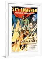 Spy Smasher, Kane Richmond in 'Chapter 1: America Beware', 1942-null-Framed Photo