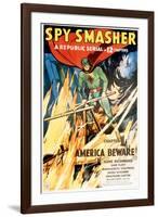 Spy Smasher, Kane Richmond in 'Chapter 1: America Beware', 1942-null-Framed Photo