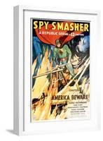 Spy Smasher, Kane Richmond in 'Chapter 1: America Beware', 1942-null-Framed Photo