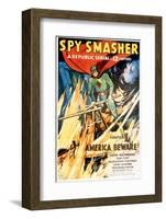 Spy Smasher, Kane Richmond in 'Chapter 1: America Beware', 1942-null-Framed Photo