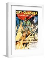 Spy Smasher, Kane Richmond in 'Chapter 1: America Beware', 1942-null-Framed Photo