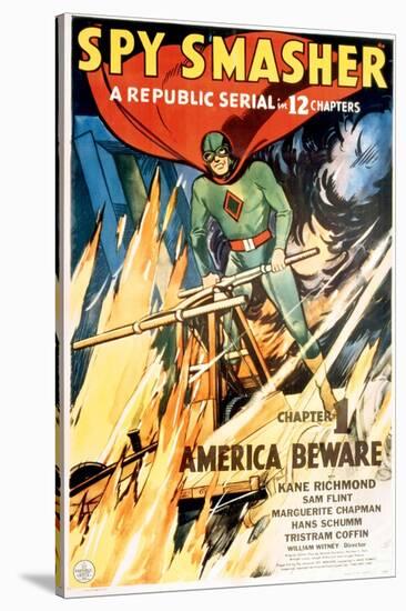 Spy Smasher, Kane Richmond in 'Chapter 1: America Beware', 1942-null-Stretched Canvas