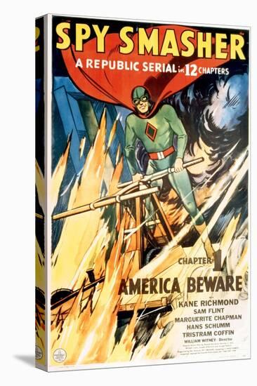Spy Smasher, Kane Richmond in 'Chapter 1: America Beware', 1942-null-Stretched Canvas