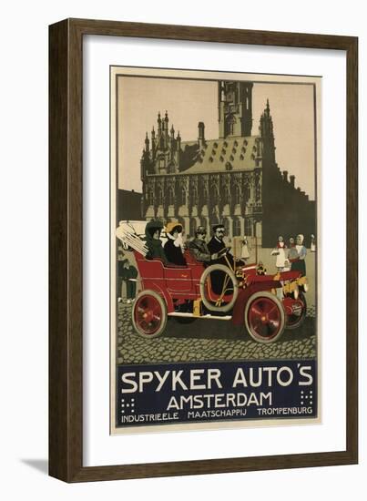 Spyker Auto Dutch 1910-null-Framed Giclee Print