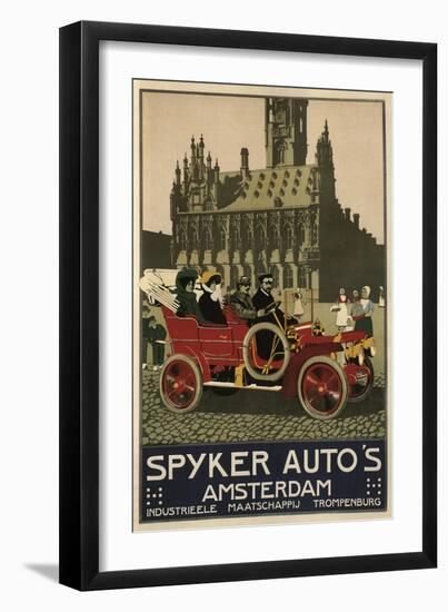 Spyker Auto Dutch 1910-null-Framed Giclee Print