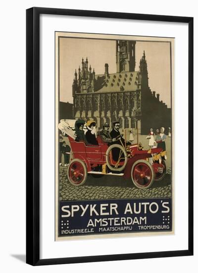 Spyker Auto Dutch 1910-null-Framed Giclee Print