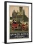 Spyker Auto Dutch 1910-null-Framed Giclee Print