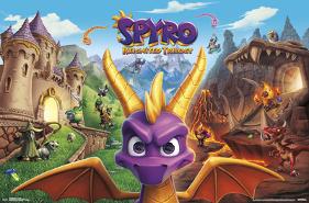 SPYRO REIGNITED - KEY ART-null-Lamina Framed Poster