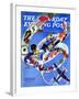 "Squadron Insignia," Saturday Evening Post Cover, August 23, 1941-Ski Weld-Framed Giclee Print