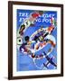 "Squadron Insignia," Saturday Evening Post Cover, August 23, 1941-Ski Weld-Framed Giclee Print