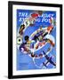 "Squadron Insignia," Saturday Evening Post Cover, August 23, 1941-Ski Weld-Framed Giclee Print