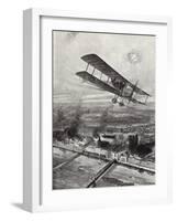 Squadron Leader Spenser Grey Flying over Cologne, 8 October 1914-W. Avis-Framed Giclee Print