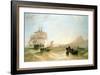 Squadron of Frigates and Fishing Vessels in a Choppy Sea Off Holy Island-John Wilson Carmichael-Framed Giclee Print