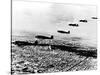 Squadron of German Heinkel He 111 Bombers Flying over Occupied Paris, July 1940-null-Stretched Canvas