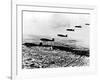 Squadron of German Heinkel He 111 Bombers Flying over Occupied Paris, July 1940-null-Framed Giclee Print