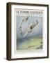 Squadron of Italian Fighters Perform Acrobatics Over le Bourget Airfield Near Paris-Vittorio Pisani-Framed Art Print