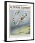 Squadron of Italian Fighters Perform Acrobatics Over le Bourget Airfield Near Paris-Vittorio Pisani-Framed Art Print