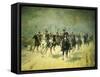 Squadron of Royal Piedmont Cavalry Regiment-Antonio Mancini-Framed Stretched Canvas