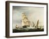 Squadron of the Blue off Portsmouth-Thomas Buttersworth-Framed Giclee Print