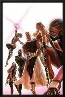 Squadron Supreme #1 Cover with Blur, Doctor Spectrum, Nighthawk, Warrior Woman, Hyperion, Thundra-Alex Ross-Lamina Framed Poster