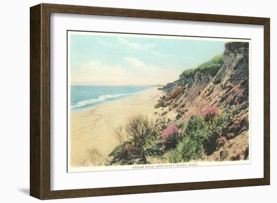 Squam Head, Beach, Nantucket, Massachusetts-null-Framed Art Print