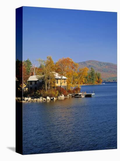 Squam Lake, Lakes Region, New Hampshire, USA-Walter Bibikow-Stretched Canvas