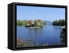 Squam Lake, New Hampshire, New England, United States of America (U.S.A.), North America-Fraser Hall-Framed Stretched Canvas