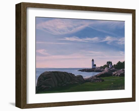 Squam Light Evening, 2014-David Arsenault-Framed Giclee Print