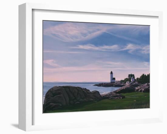 Squam Light Evening, 2014-David Arsenault-Framed Giclee Print