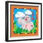 Square 1-Asmaa’ Murad-Framed Giclee Print