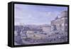 Square and Montecavallo Palace-null-Framed Stretched Canvas