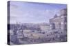 Square and Montecavallo Palace-null-Stretched Canvas