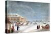 Square and the Grand Theatre at St Petersburg, 1817-John Clark-Stretched Canvas