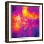 Square Composition With Geometric Shapes. Cover Background-nuraschka-Framed Art Print