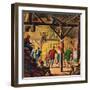 "Square Dance in the Barn,"November 1, 1947-W.W. Calvert-Framed Premium Giclee Print