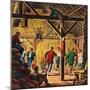 "Square Dance in the Barn,"November 1, 1947-W.W. Calvert-Mounted Giclee Print