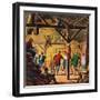 "Square Dance in the Barn,"November 1, 1947-W.W. Calvert-Framed Giclee Print