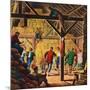 "Square Dance in the Barn,"November 1, 1947-W.W. Calvert-Mounted Giclee Print