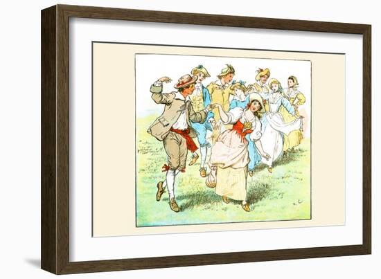 Square Dance-Randolph Caldecott-Framed Art Print