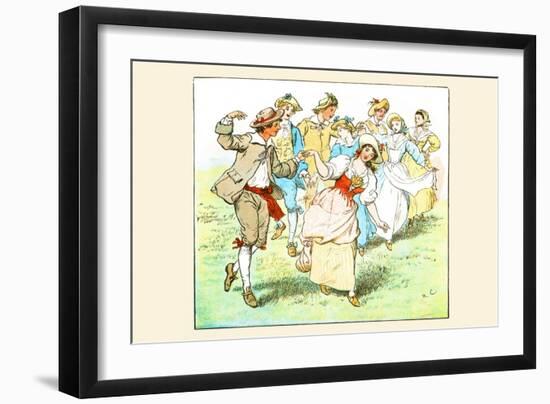 Square Dance-Randolph Caldecott-Framed Art Print