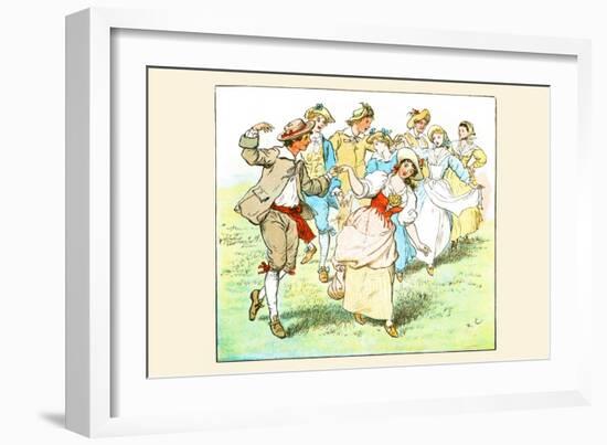 Square Dance-Randolph Caldecott-Framed Art Print