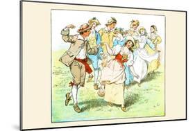 Square Dance-Randolph Caldecott-Mounted Art Print