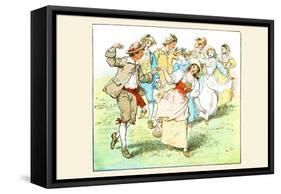 Square Dance-Randolph Caldecott-Framed Stretched Canvas