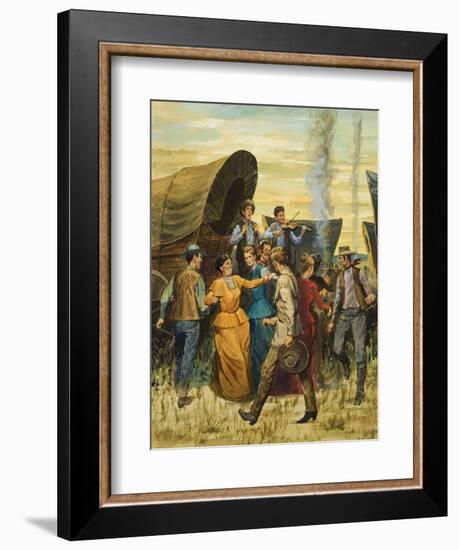 Square Dance-null-Framed Giclee Print